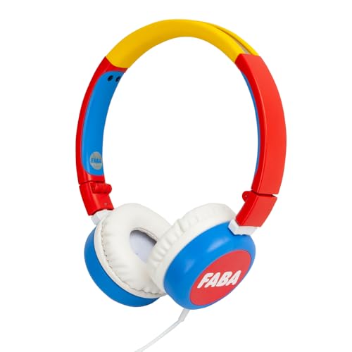 FABA – Casque Audio pour Enfants on-Ear, Casque Audio Souples