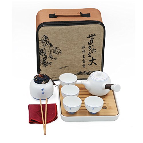 Ensemble de thé chinois / japonais Kungfu de voyage théière