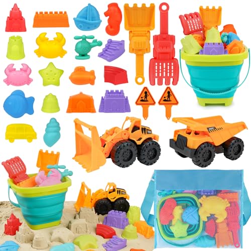 YIMORE 26 Pièces Jouet de Plage, Bac à Sable Jouets