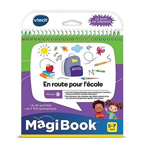 VTech VTH80-481205 MagiBook, Livre Éducatif Enfant en Route pour l'École,