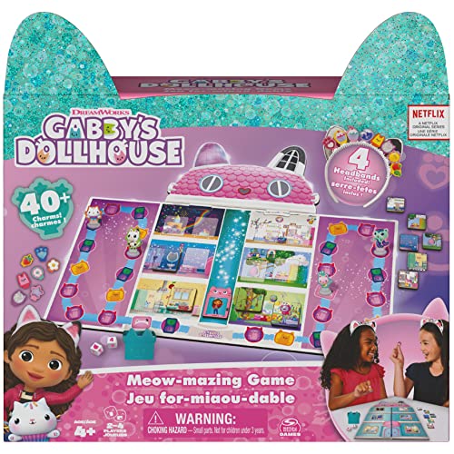 Gabby's Dollhouse Jeu de société Meow-Mazing basé sur l'émission DreamWorks