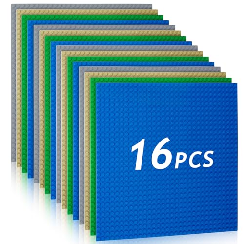 HOTUT Plaques de Construction Classiques - Jeu de 16 Pièces,
