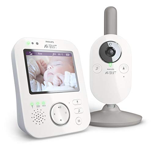 Philips Avent Babyphone Vidéo, écran LCD 2,7" Écran Couleur HD,