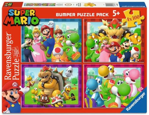 Puzzle pour Enfant 4 x 100 pièces - Nintendo Super