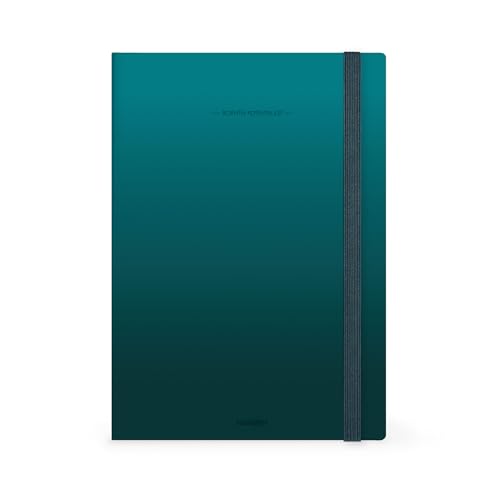 Legami Grand agenda enseignant, bleu sarcelle, hebdomadaire, 13 mois, de