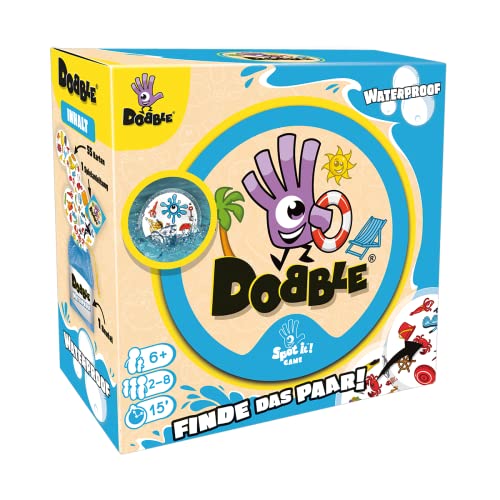 Zygomatic, Dobble Waterproof Eco-Sleeves Jeu de Cartes Familial 2 à