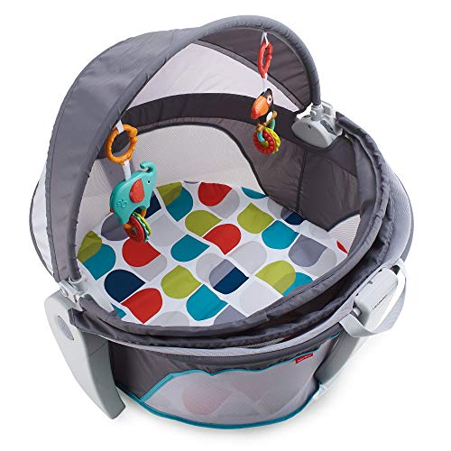 Fisher-Price Dôme-lit protection bébé portable 2-en-1 pour le jeu ou