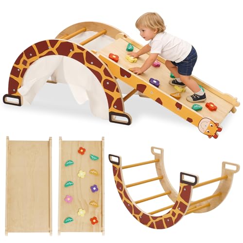 4 en 1 Triangle de Pikler Enfants, Arche Montessori en