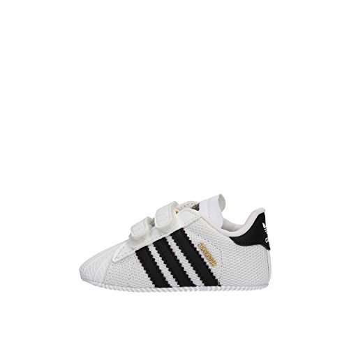 adidas Mixte enfant Superstar Crib Chaussures Premiers pas, Blanc Ftwbla