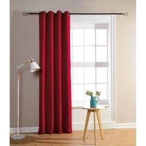 HOMEROKK Rideau Occultant 100% Polyester (1, Rouge, 140 X 240