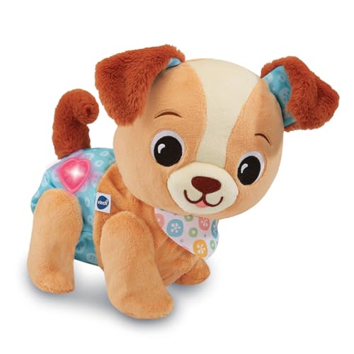 VTech - Toutou 1,2,3 suis-Moi - Peluche Interactive Câlin, Chien