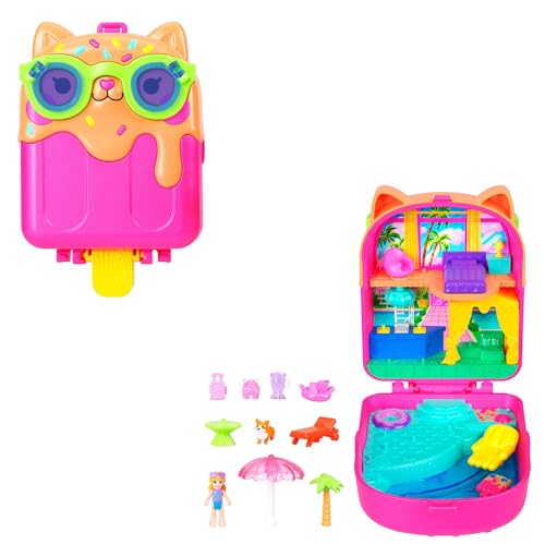 Polly Pocket Coffret Vacances au soleil, jouet de voyage avec