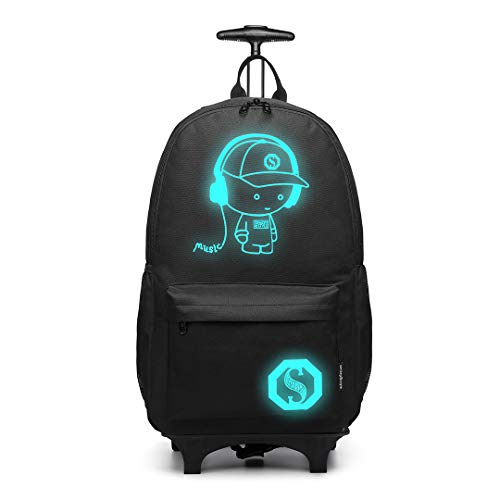 Kono Cartable à roulettes Enfant 24 L, Sac à Dos