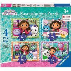 Ravensburger Gabbys Dollhouse 4 In A Box Jigsaw Puzzles