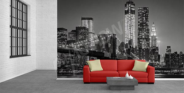 papier peint new york pont