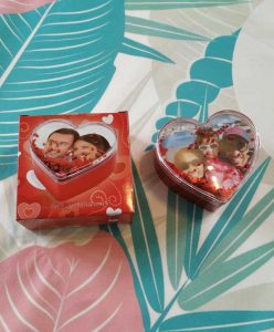 boite boule à neige coeur photo