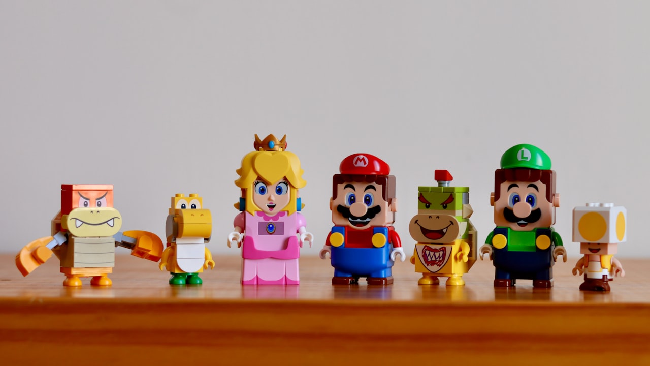 lego interactif mario luigi peach toad bowser