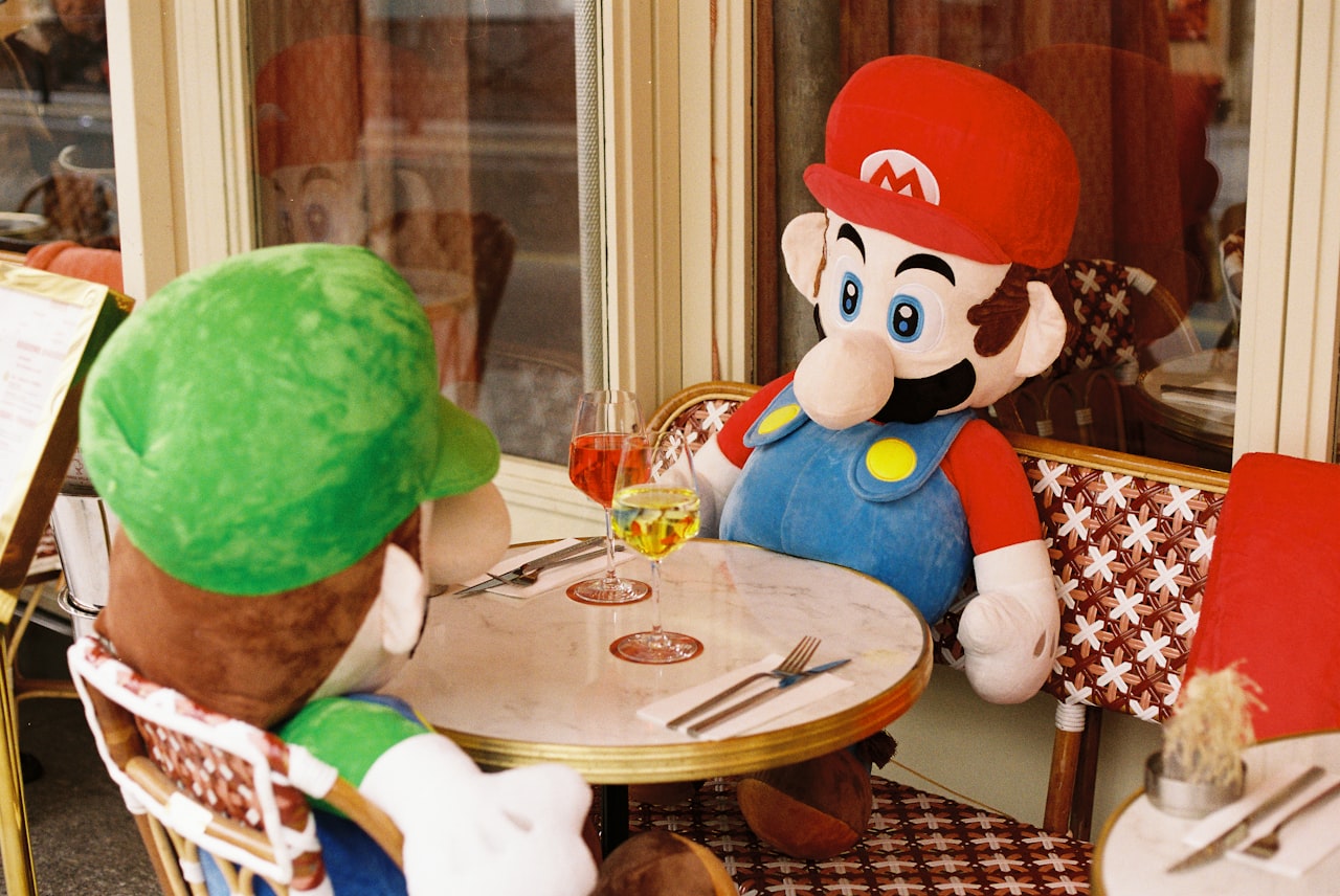 peluches mario et luigi